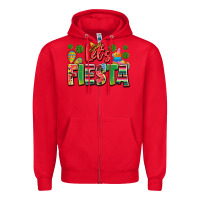 Red let's fiesta Zipper Hoodie - JahusDesignShop