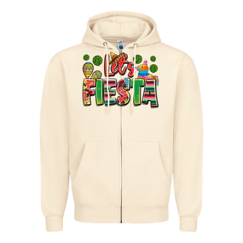 Let's Fiesta Zipper Hoodie by JahusDesignShop | Teevron