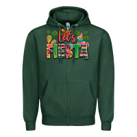 Sports Green let's fiesta Zipper Hoodie - JahusDesignShop