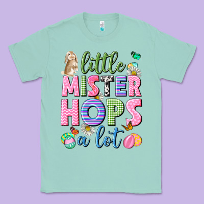 Little Mister Hops A Lot Easter Classic Tee Designed By Neo Western