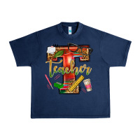 Navy western teacher Urban Heavy Tee - texasbilliewilder