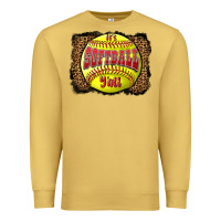 Antique Gold it's softball y'all Premium Sweatshirt - LillyAllenDesigns