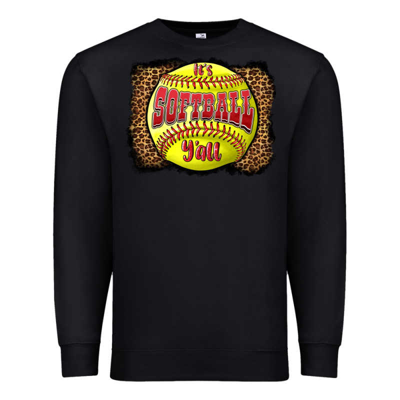It's Softball Y'all Premium Sweatshirt by LillyAllenDesigns | Teevron