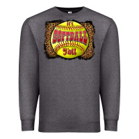 Charcoal Heather it's softball y'all Premium Sweatshirt - LillyAllenDesigns