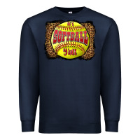 Navy it's softball y'all Premium Sweatshirt - LillyAllenDesigns