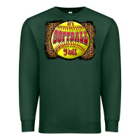 Sports Green it's softball y'all Premium Sweatshirt - LillyAllenDesigns