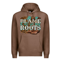 Chestnut blame it all on my roots Premium Hoodie - NancyCooperArtShop