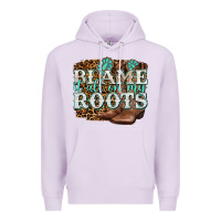 Lilac blame it all on my roots Premium Hoodie - NancyCooperArtShop