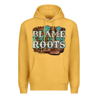 Mustard blame it all on my roots Premium Hoodie - NancyCooperArtShop