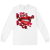 White kiss me back Long Sleeve Tee - FaDigitalArtStudio