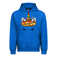Cobalt unicorn and sombrero Urban Hoodie - LillyAllenDesigns