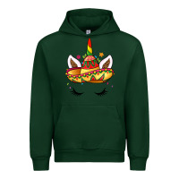 Forest Green unicorn and sombrero Urban Hoodie - LillyAllenDesigns