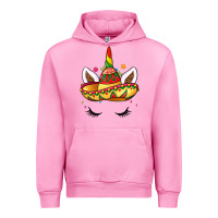 Fuchsia Pink unicorn and sombrero Urban Hoodie - LillyAllenDesigns