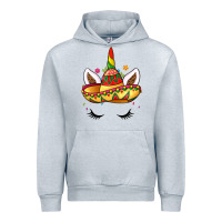 Heather Grey unicorn and sombrero Urban Hoodie - LillyAllenDesigns