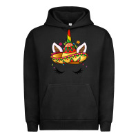 Pigment Black unicorn and sombrero Urban Hoodie - LillyAllenDesigns