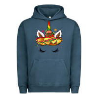 Pigment Midnight Navy unicorn and sombrero Urban Hoodie - LillyAllenDesigns
