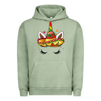 Pigment Oil Green unicorn and sombrero Urban Hoodie - LillyAllenDesigns