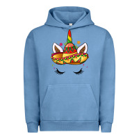 Pigment Pebble Blue unicorn and sombrero Urban Hoodie - LillyAllenDesigns