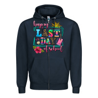 Navy happy last day of school Zipper Hoodie - AdoDesignShop