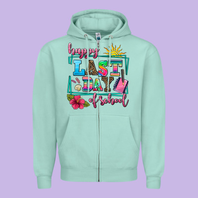 Happy Last Day Of School Zipper Hoodie Designed By Adodesignshop