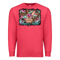 Cardinal happy easter bunny western background Premium Sweatshirt - Jasminsmagicworld