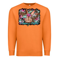 Carrot happy easter bunny western background Premium Sweatshirt - Jasminsmagicworld