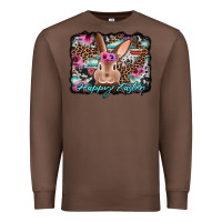 Chestnut happy easter bunny western background Premium Sweatshirt - Jasminsmagicworld
