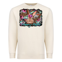 Sandshell happy easter bunny western background Premium Sweatshirt - Jasminsmagicworld