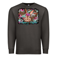 Smoke happy easter bunny western background Premium Sweatshirt - Jasminsmagicworld