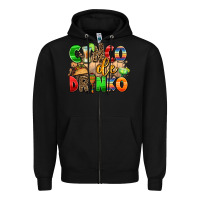 Black cinco de drinko Zipper Hoodie - AdoDesignShop