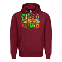 Burgundy cinco de drinko Zipper Hoodie - AdoDesignShop