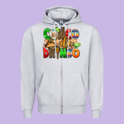 Cinco De Drinko Zipper Hoodie Designed By Adodesignshop