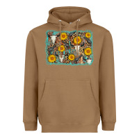 Toasted Coconut cow skull sunflower background Heavyweight Hoodie - AdoDesignShop