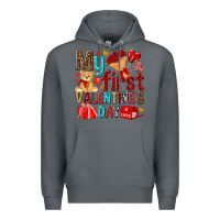 Rock my first valentines day Premium Hoodie - NancyCooperArtShop