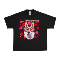 Black valentine's day  white shepherd Urban Heavy Tee - RanaPortraitStore