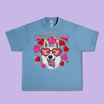 Urban Heavy Tee valentine's day  white shepherd