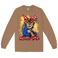 Toasted Coconut Meowica 4th of july Long Sleeve Tee - CowGirlArtShop