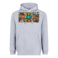 Heather Grey leopard sunflower mom license plate Heavyweight Hoodie - Artiststas