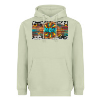 Matcha leopard sunflower mom license plate Heavyweight Hoodie - Artiststas