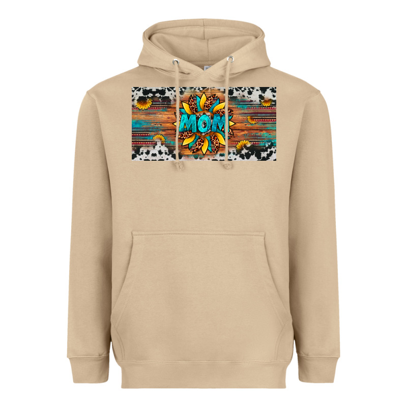 Leopard Sunflower Mom License Plate Heavyweight Hoodie by Artiststas | Teevron