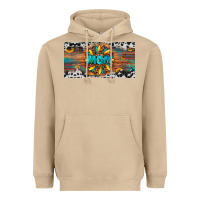 Mushroom leopard sunflower mom license plate Heavyweight Hoodie - Artiststas