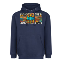 Navy leopard sunflower mom license plate Heavyweight Hoodie - Artiststas