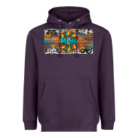 Plum leopard sunflower mom license plate Heavyweight Hoodie - Artiststas