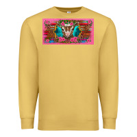 Antique Gold western baby boer goat pink flowers serape leopard pink glitter patter Premium Sweatshirt - BarkalooDesign