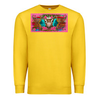 Lemon western baby boer goat pink flowers serape leopard pink glitter patter Premium Sweatshirt - BarkalooDesign