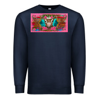Navy western baby boer goat pink flowers serape leopard pink glitter patter Premium Sweatshirt - BarkalooDesign