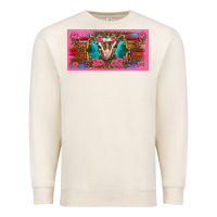 Sandshell western baby boer goat pink flowers serape leopard pink glitter patter Premium Sweatshirt - BarkalooDesign