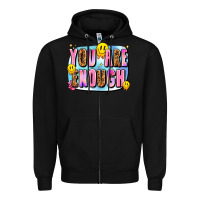 Black you are enough Zipper Hoodie - JahusDesignShop