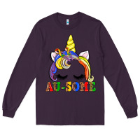 Plum autism au some  unicorn Long Sleeve Tee - AdoDesignShop