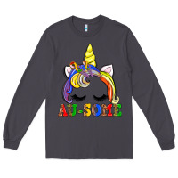 Smoke autism au some  unicorn Long Sleeve Tee - AdoDesignShop